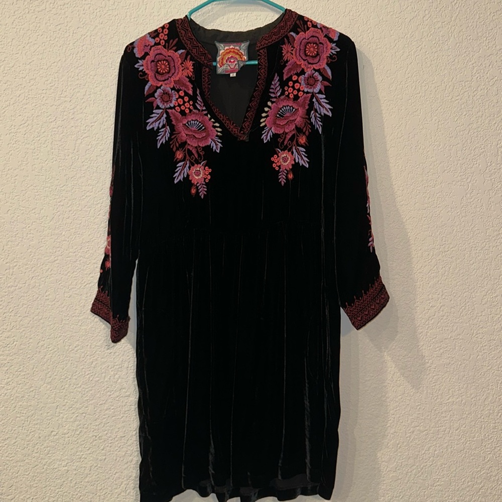JOHNNY WAS Velvet Dress